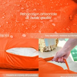 Kit coussins de palette déhoussables