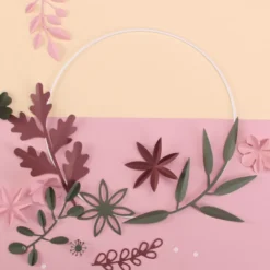 Kit créatif couronne de fleurs en papier