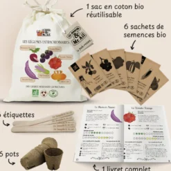Kit de graines bio - les légumes extraordinaires