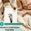 2 kit d'empreinte pour main et pied bébé