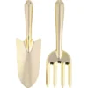 Kit de 2 outils de jardin dorés