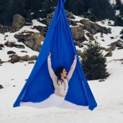 Kit de yoga aérien bleu féerique