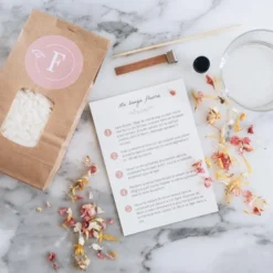 Kit diy bougie fleurie lavandes et delph