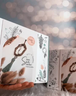 Kit diy sun catcher écru – déco lumineuse à créer soi même