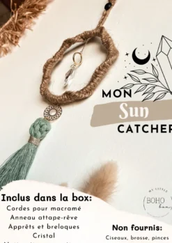 Kit diy sun catcher écru – déco lumineuse à créer soi même