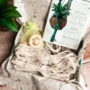 Kit diy suspension macramé terracotta - créez votre décoration pour plantes