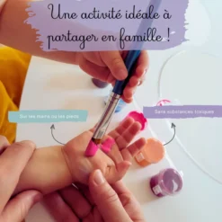 Kit empreinte de mains 4 pers. Nacré