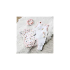 Kit naissance 3 pièces blanc 1 mois