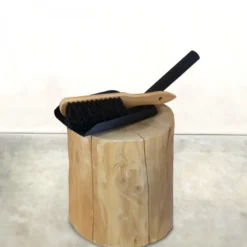 Kit pelle et balayette à cendre - bois