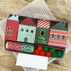 Kit 8 suspensions maisons de noel