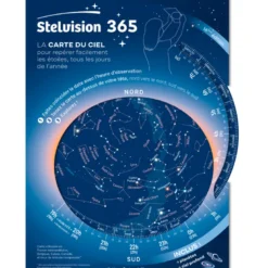 La carte du ciel Stelvision 365 pour repérer les étoiles toute l'année