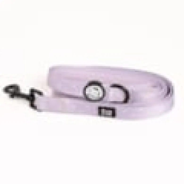 Laisse pour chien avec poignée rembourrée - lilas - taille m