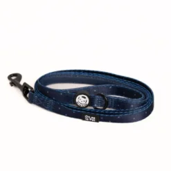 Laisse pour chien avec poignée rembourrée - bleu nuit - taille s