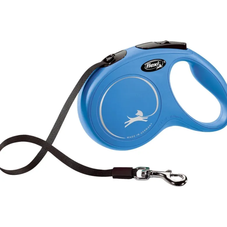 Laisse sangle 5 mètres m max 25 kg bleu