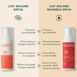 Lait solaire satiné spf30 visage & corps