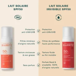 Lait solaire satiné spf50 visage & corps