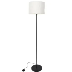 Lampadaire abat jour en bouclette