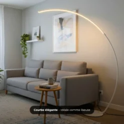 Lampadaire arc - blanc 2,2