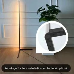 Lampadaire led - inoleds - corner noir - dimmable