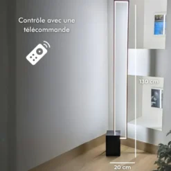 Lampadaire led - inoleds - quadra noir - dimmable