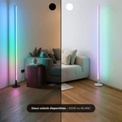 Lampadaire led - inoleds - rgb - halo - blanc
