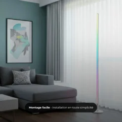Lampadaire led - inoleds - rgb - halo - blanc