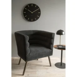 Lampe bonnet en métal h.39cm noir