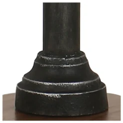 Lampe culot e27 bois noir - indus