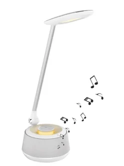 Lampe de bureau avec lumières led et enceinte bluetooth