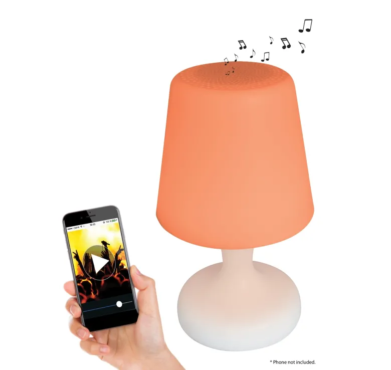 Lampe de table bluetooth multicouleurs waterproof
