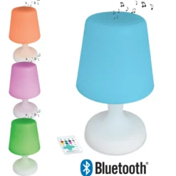 Lampe de table bluetooth multicouleurs waterproof