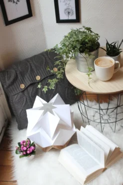 Lampe de table origami ecowood taille s