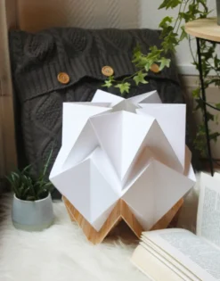 Lampe de table origami ecowood taille s