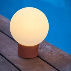 Lampe de table touch terra terre cuite