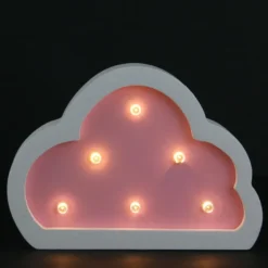 Lampe en bois enfant nuage - h. 9 cm -