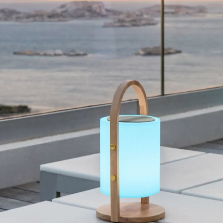 Lampe enceinte bluetooth woody play