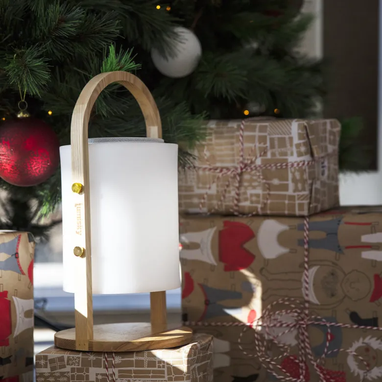 Lampe enceinte bluetooth woody play