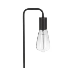 Lampe en métal noir