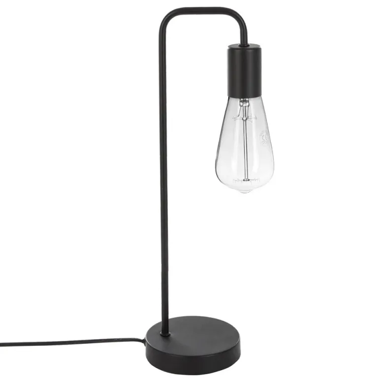 Lampe en métal noir