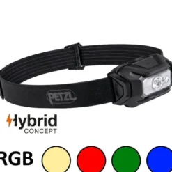 Lampe frontale petzl aria 1 rgb hybrid noire