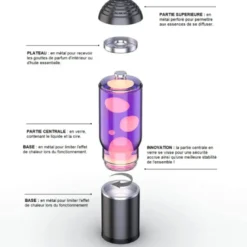 Lampe à lave diffuseur de parfum deepgre