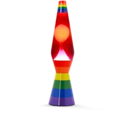 Lampe à lave en verre love is love