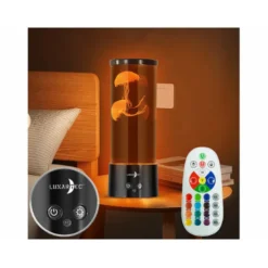 Lampe led design multicolore medusa