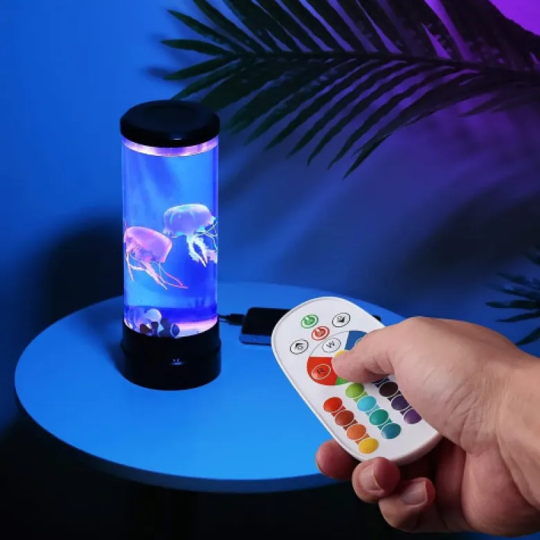 Lampe led design multicolore medusa