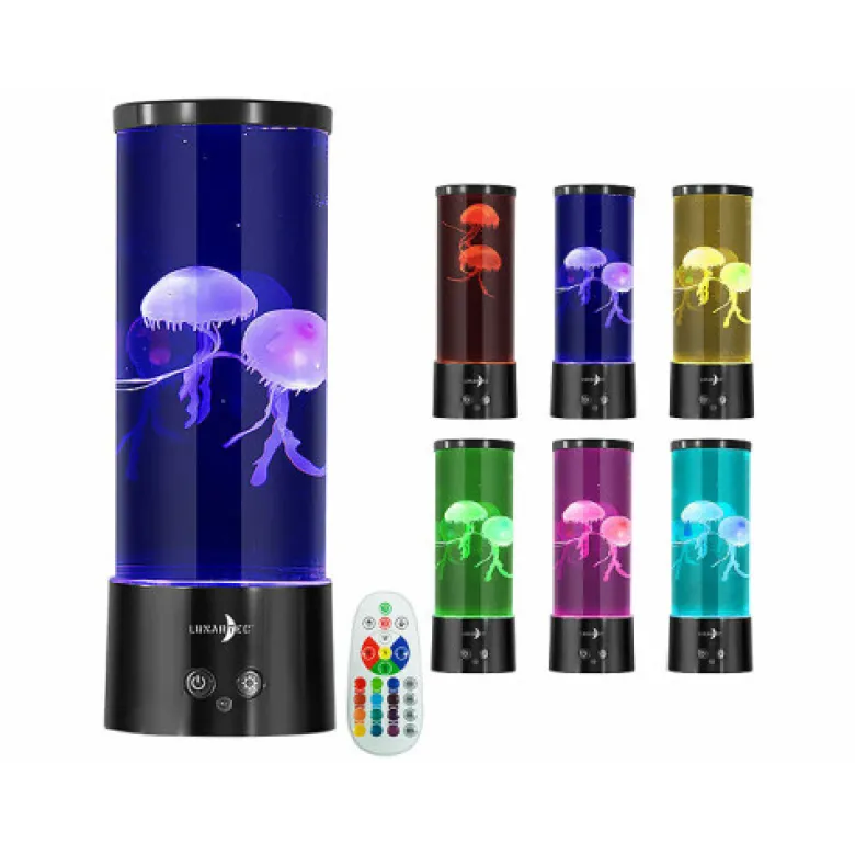Lampe led design multicolore medusa