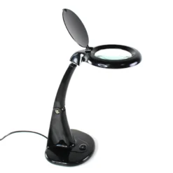 Lampe loupe de bureau sur bras articulé en verre optique 40 led zoom x2 et x4