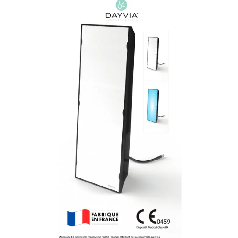 Lampe luminothérapie Slim noire