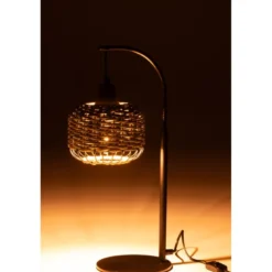 Lampe métal vert h.52cm