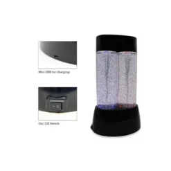 Lampe à paillettes twin tornado