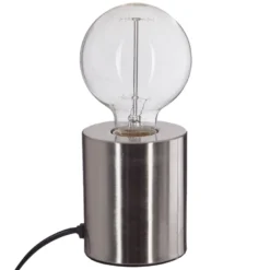 Lampe à poser en fer ampoule - h. 10,5